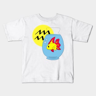 aquarius bean Kids T-Shirt